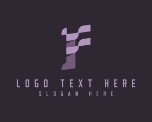 Technology Media Letter F Logo