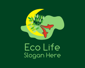 Moon Eco Fishery  logo design