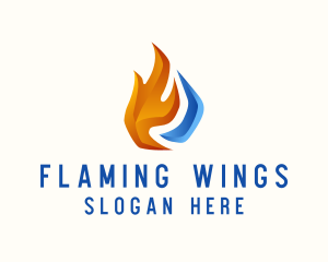 Industrial Thermal Fire Ice logo design