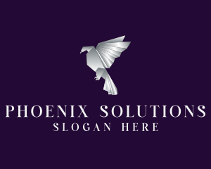 Silver Phoenix Origami logo design