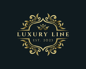 Luxury Crown Royalty Ornamental logo design