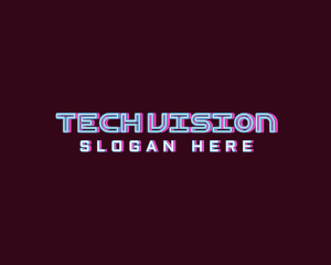 Futuristic Neon Technology logo design