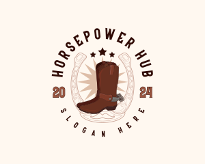 Western Cowboy Boots logo design