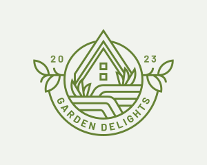 House Lawn Landscaping logo design