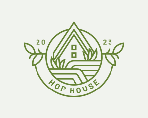 House Lawn Landscaping logo design