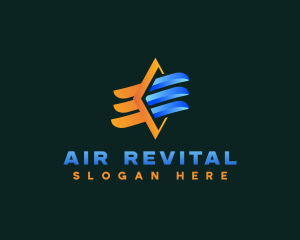 HVAC Thermal Ventilation logo design