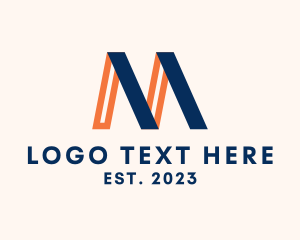 Simple Modern Letter M logo