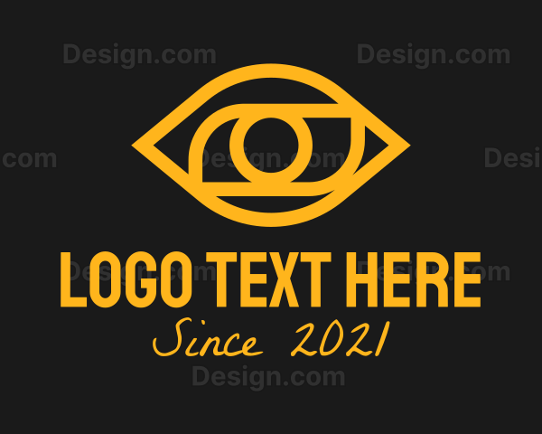 Golden Eye Outline Logo