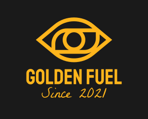 Golden Eye Outline  logo design