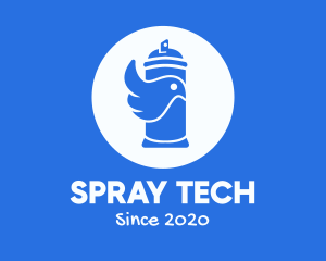 Bird Spray Paint logo design