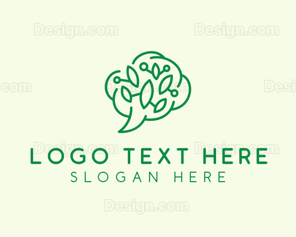 Brain Leaf Chat Logo