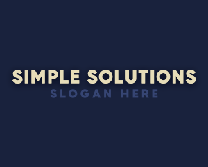 Simple Modern Sans Serif logo design