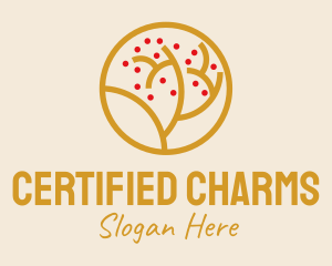 Gold Tree Badge logo design