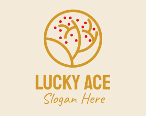 Gold Tree Badge logo design