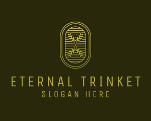 Golden Infinity Plant logo design