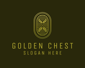 Golden Infinity Plant logo design