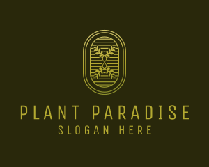 Golden Infinity Plant logo design