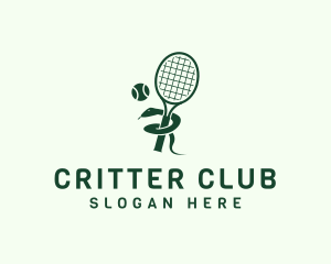 Snake Tennis Club  logo design