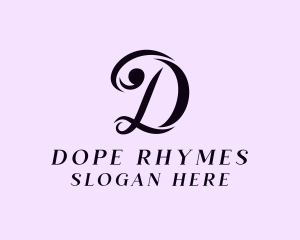 Feminine Fashion Letter D logo design