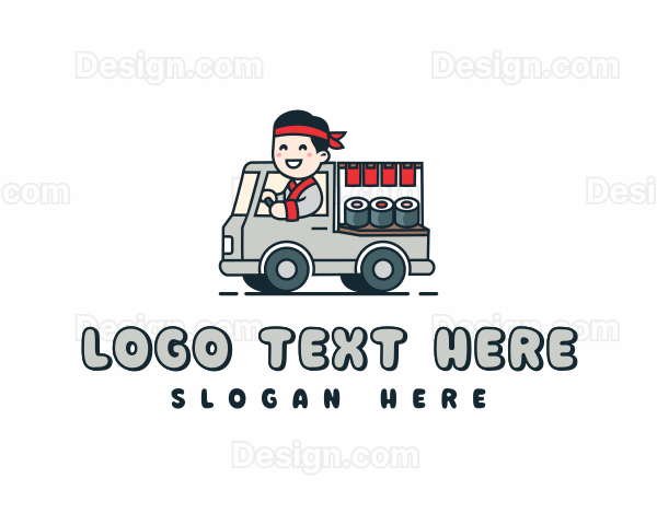 Sushi Food Truck Logo