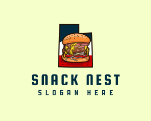 Pastrami Burger Utah  logo design