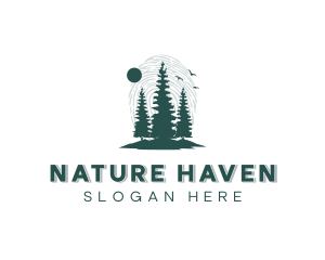 Nature Tree Thumbprint logo design