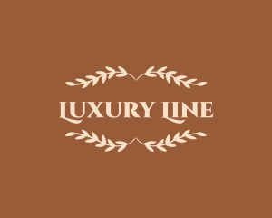 Luxury Ornamental Leaf logo design