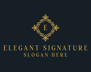 Elegant Floral Boutique logo design