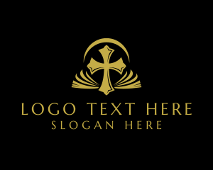 Holy Bible Cross Logo