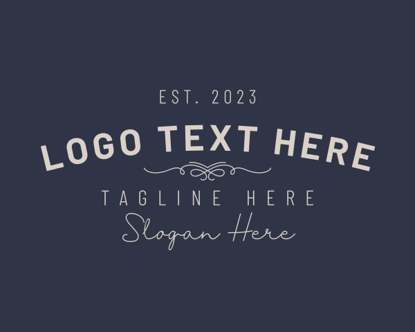 Typography logo example 1