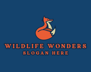 Wildlife Zoo Fox logo design