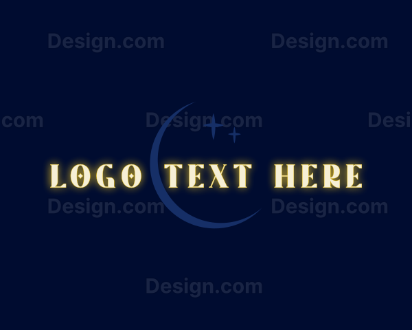 Cosmic Moon Wordmark Logo