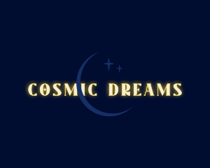 Cosmic Moon Wordmark logo design