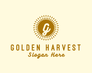 Gold Sun Farming Energy logo design