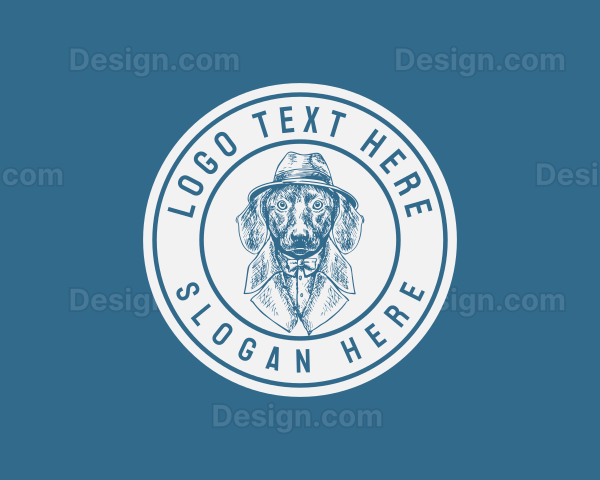 Dachshund Dog Vet Logo