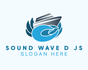 Yacht Sea Waves logo design