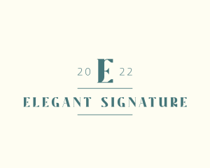 Elegant Startup Serif logo design