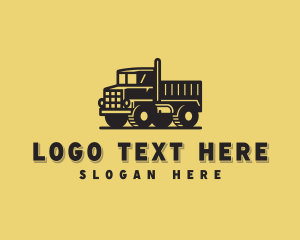 Construction Dump Truck Vehicle logo