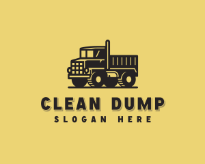 Construction Dump Truck Vehicle logo design