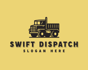 Construction Dump Truck Vehicle logo design