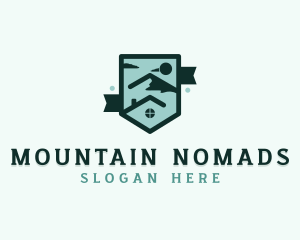 Travel Mountain Accommodation logo design