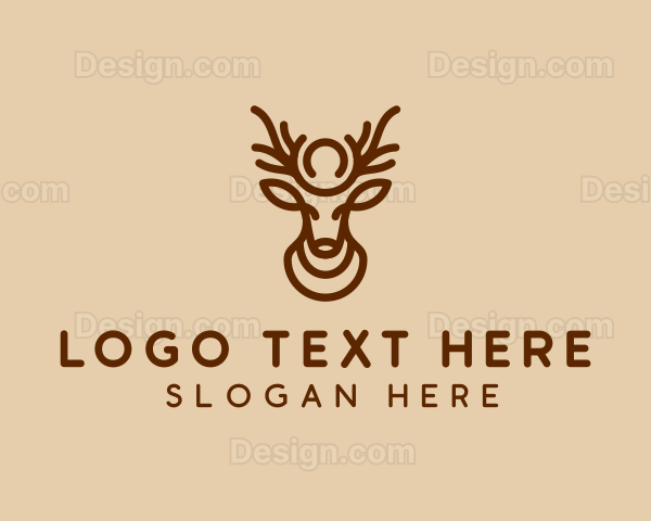 Brown Horn Deer Logo