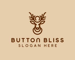 Brown Horn Deer logo design