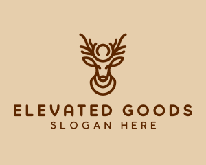 Brown Horn Deer logo design