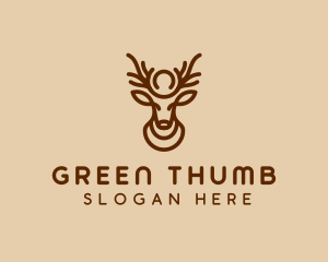 Brown Horn Deer logo design