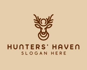 Brown Horn Deer logo design