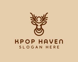 Brown Horn Deer logo design