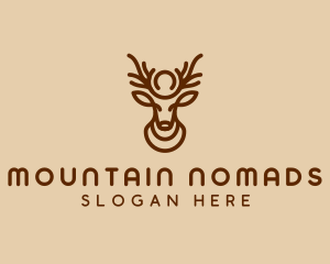 Brown Horn Deer logo design