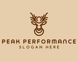 Brown Horn Deer logo design