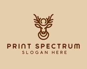 Brown Horn Deer logo design